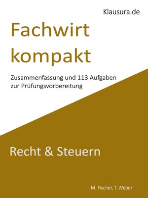 cover image of Fachwirt kompakt Recht & Steuern